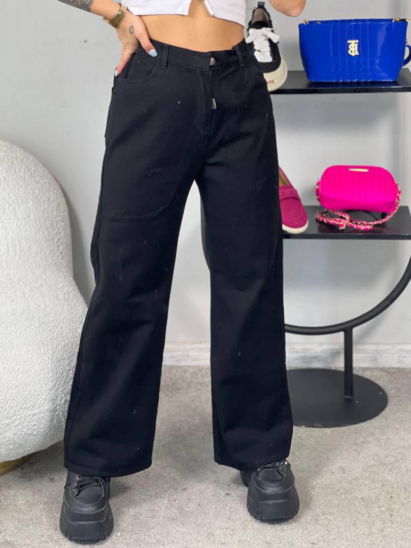 عکس شلوار بگ پشت کش مشکی