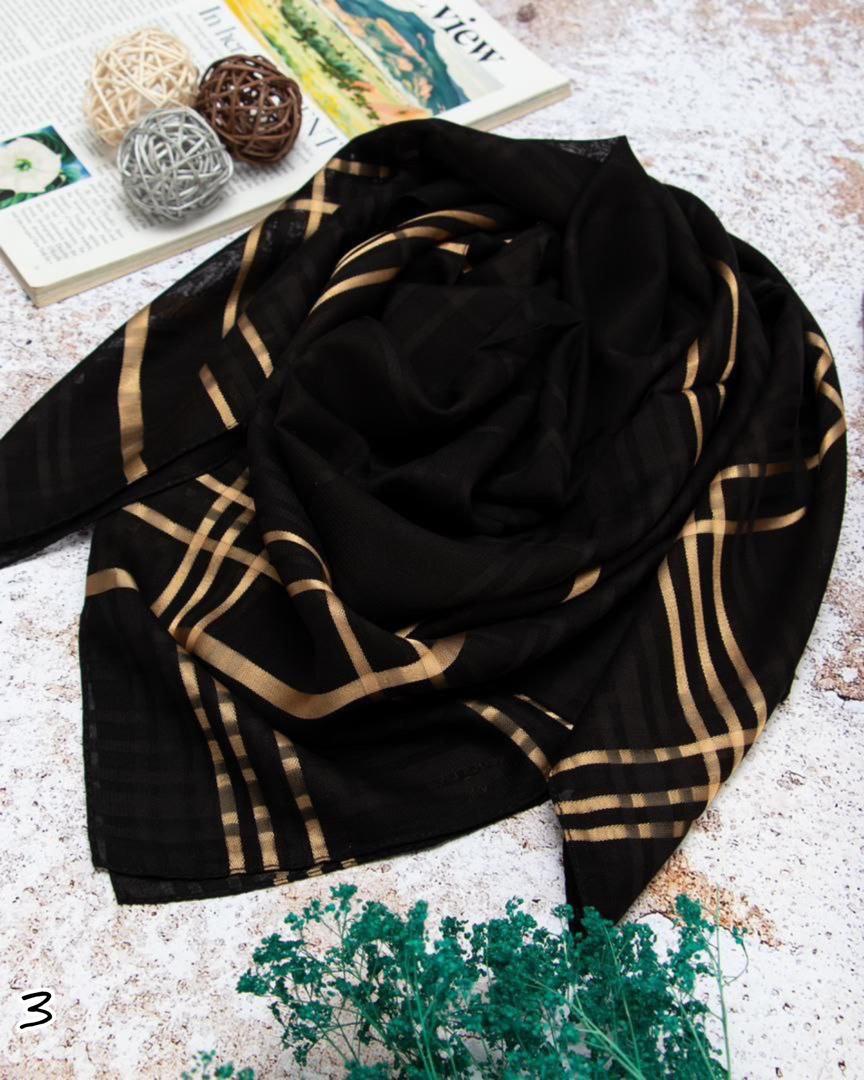 غکس روسری حریر آستک طرح 3