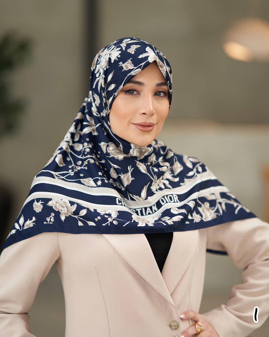 غکس ساتن دیور گل طرح 1