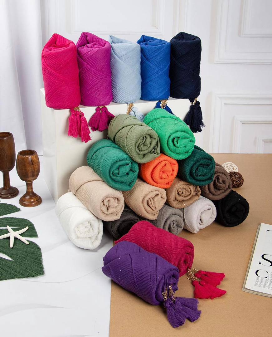 عکس شال پلیسه اکلیل دار