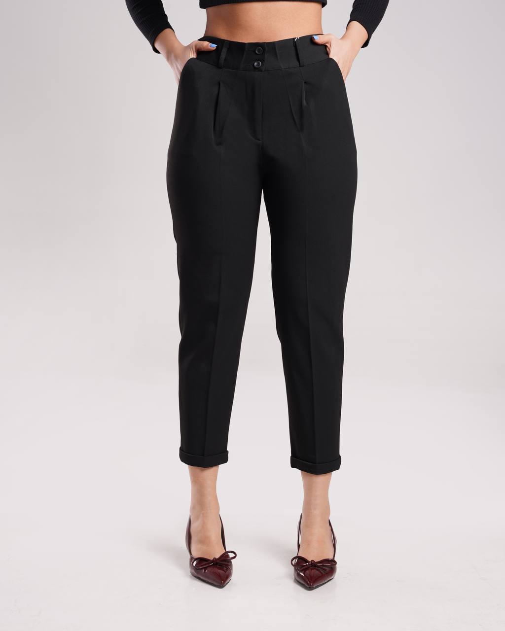 عکس شلوار گاواردین 3 مشکی