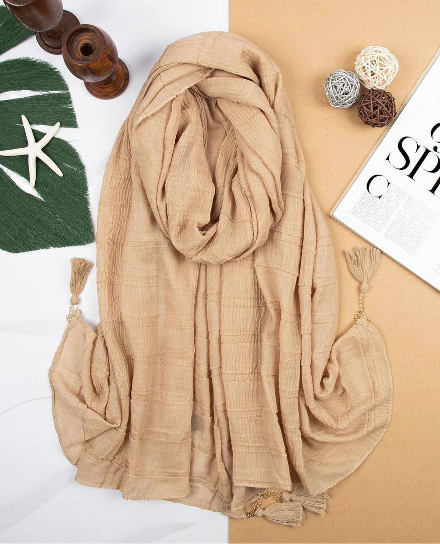 عکس شال پلیسه اکلیل دار