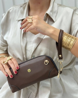 غکس دستی دوشی بوروست قهوه ای