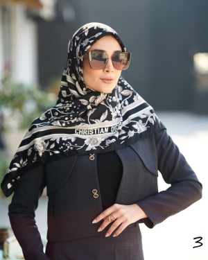 غکس ساتن دیور گل طرح 3