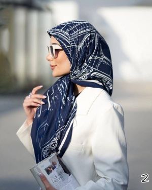 غکس ساتن شنل خطی طرح 2